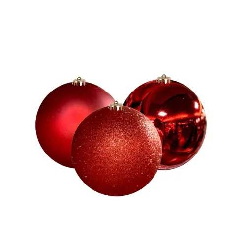 BOLA NATAL 7CM GLITER / FOSCA